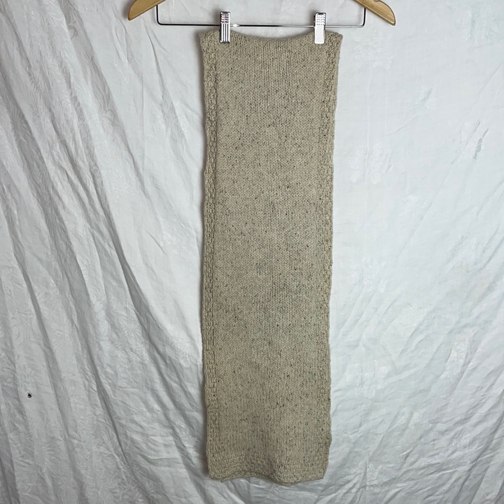 Irelands Eye Heather Cream Wool/Silk Scarf